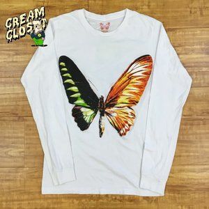 Playboi Carti Self Titled Tour Butterfly Long Sleeve White T-shirt Top Sz M